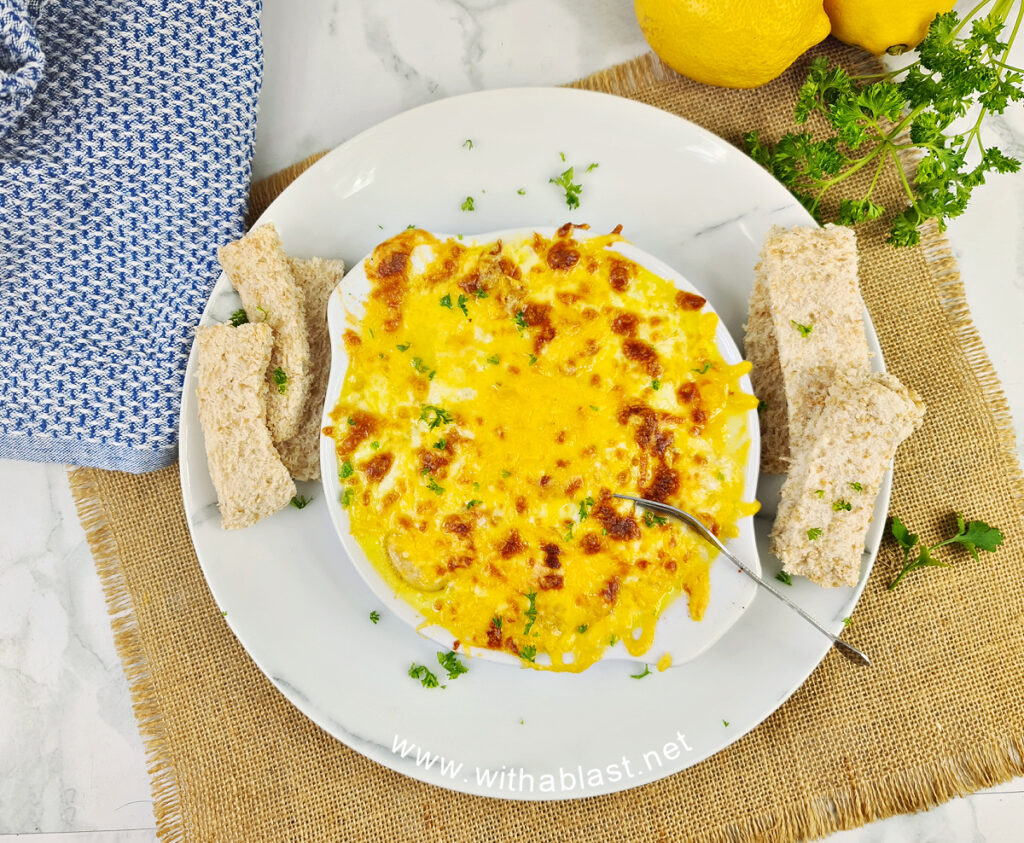 Cheesy Garlic Shrimp Appetizer With A Blast