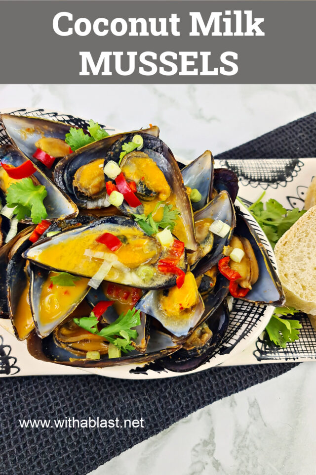 Coconut Milk Mussels With A Blast