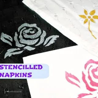 Stencilled Napkins