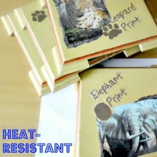 Heat-Resistant Pot Stands (DIY) - Easy mod-podge/decoupage craft and makes lovely gifts too #HeatResistant #PotStands #KitchenCraft #GiftIdea