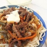 Beef Chow Mein with Sour Sauce