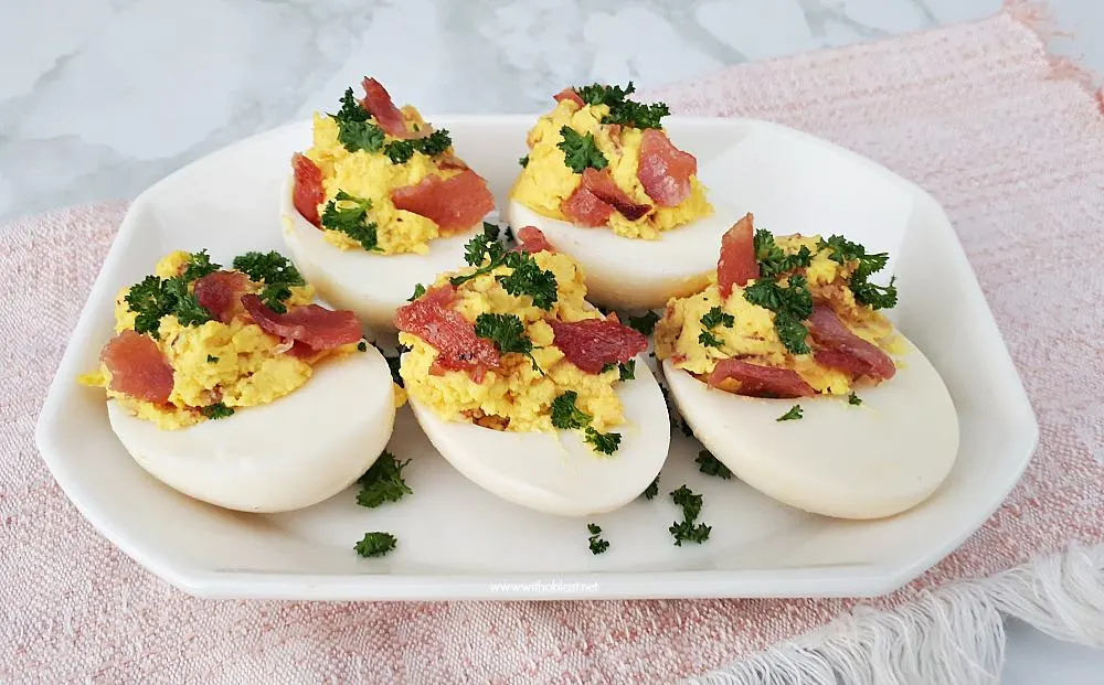 Honey-Bacon And Cheese Deviled Eggs | With A Blast