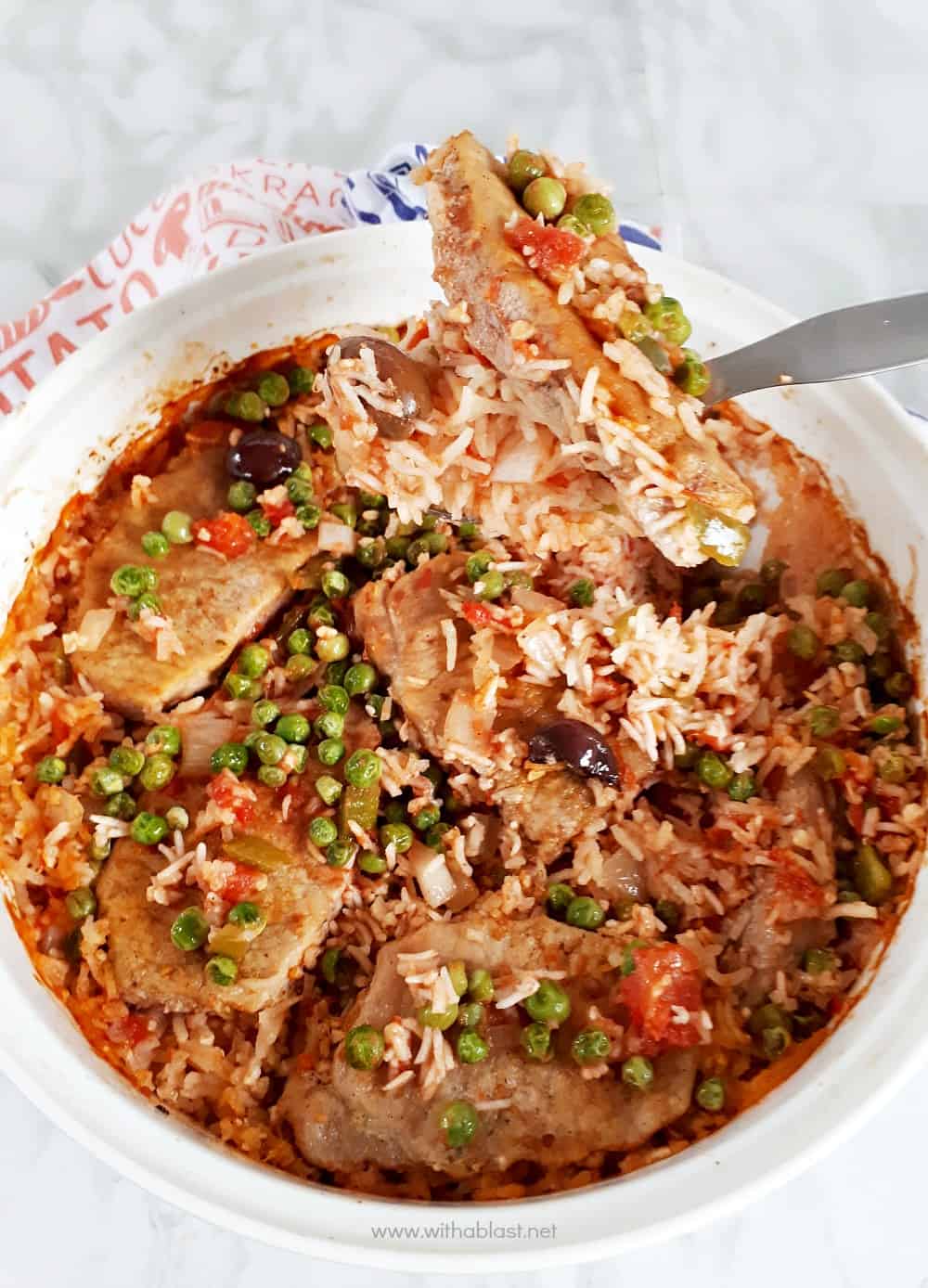 One-Pot Pork Chop and Rice Casserole | With A Blast