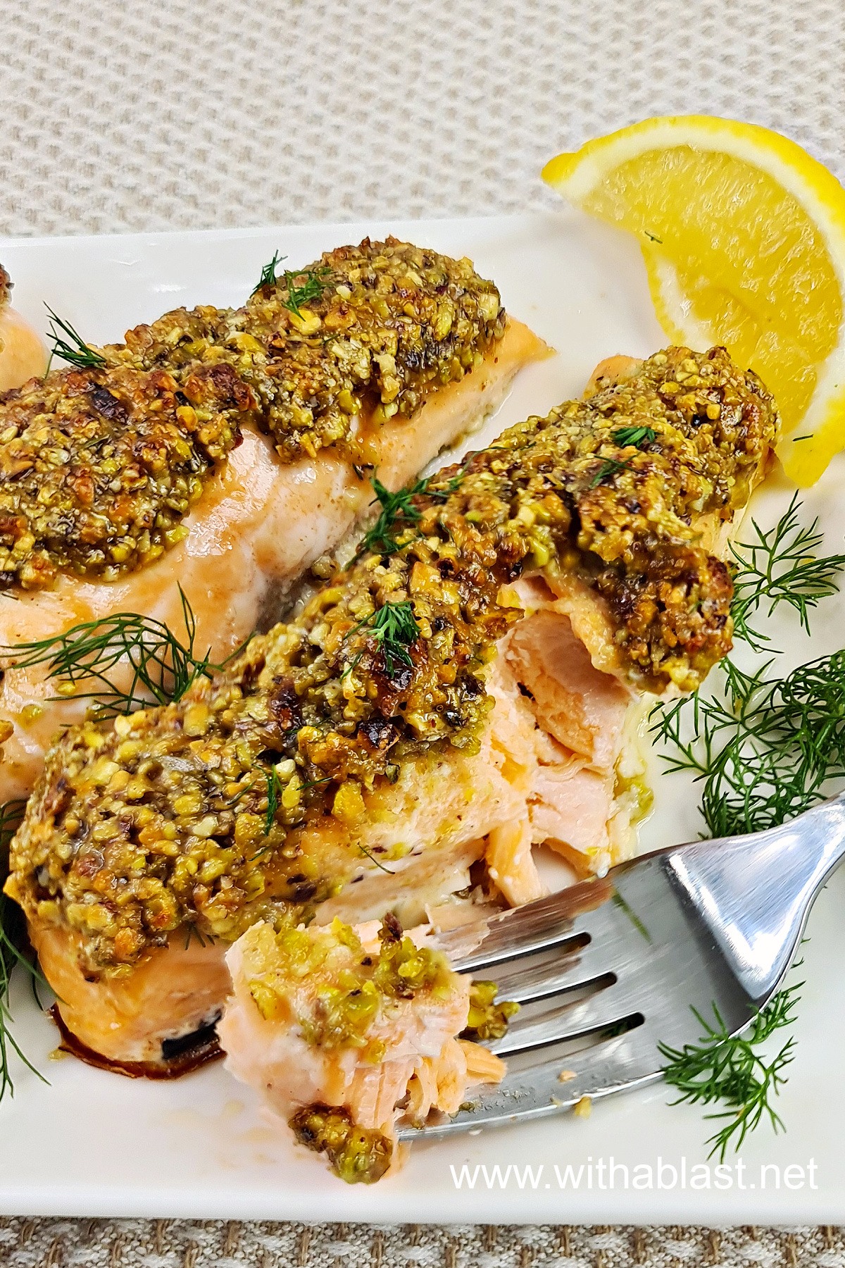 Pistachio Crusted Salmon With A Blast   Pistachio Crusted Salmon J 4 1 