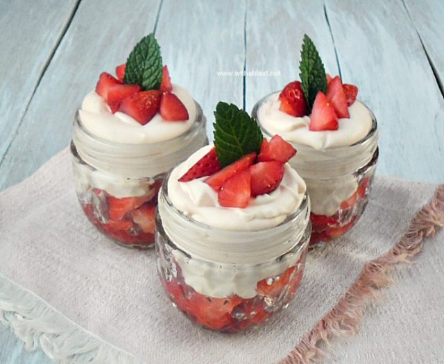 Strawberry and Marshmallow Mousse | With A Blast