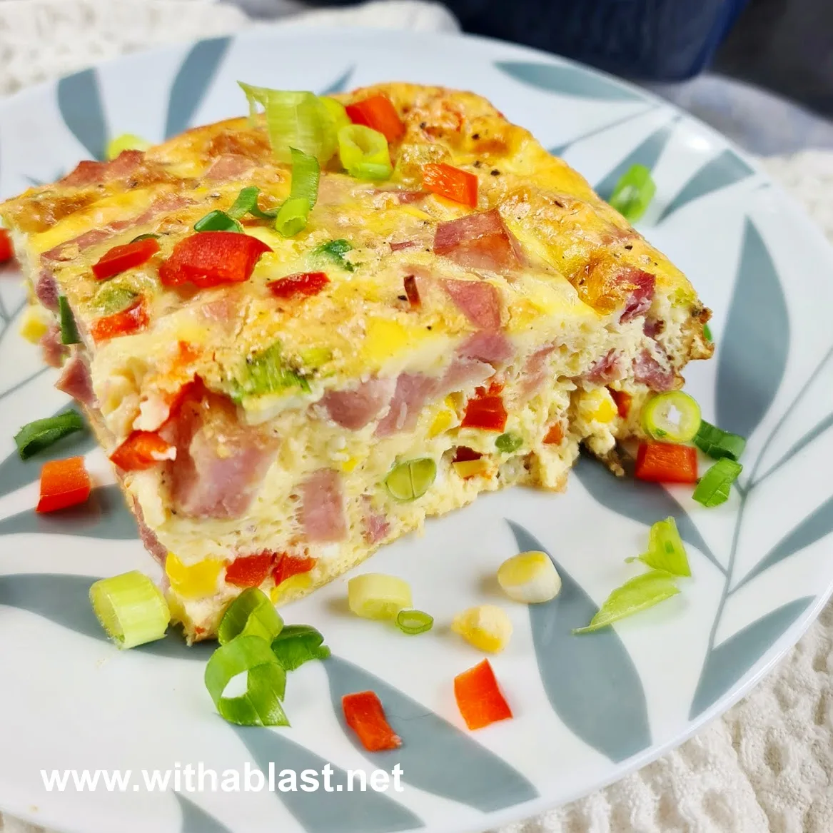 Frittata with Ham and Cheese - Marcellina In Cucina