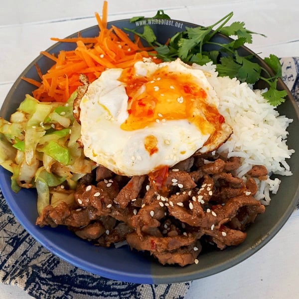 Korean Rice Bowl (Bibimbap) | With A Blast