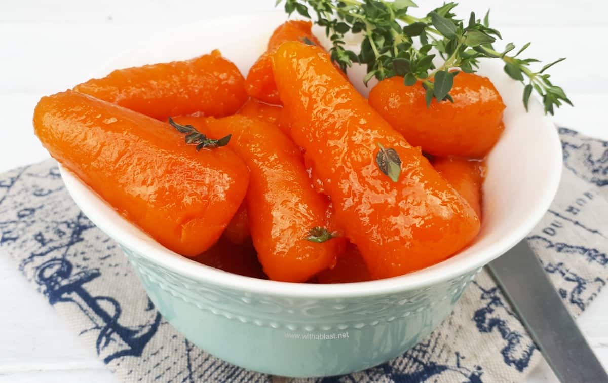 Orange Juice Glazed Carrots | With A Blast