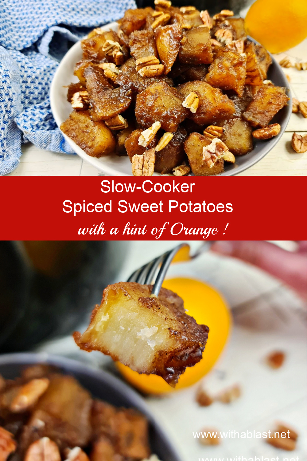 Slow Cooker Spiced Sweet Potatoes With A Blast